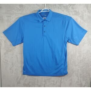 Men's, Golf/Tennis Performance Polo Sz XL Blue Nicklaus Golf Short Sleeve Logo